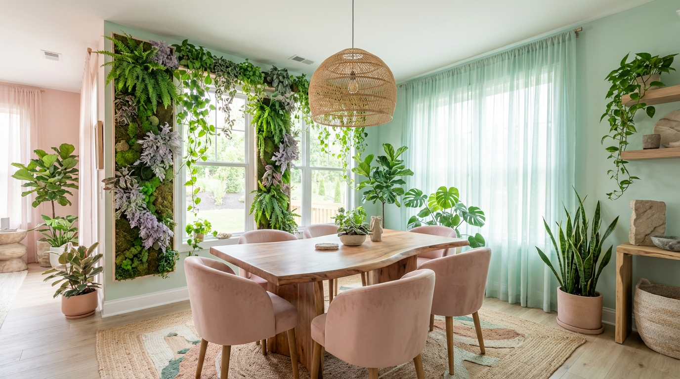 Biophilic dining-room